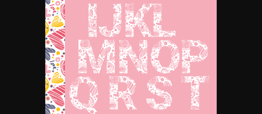 Valentine Hand Drawn Font Poster 2