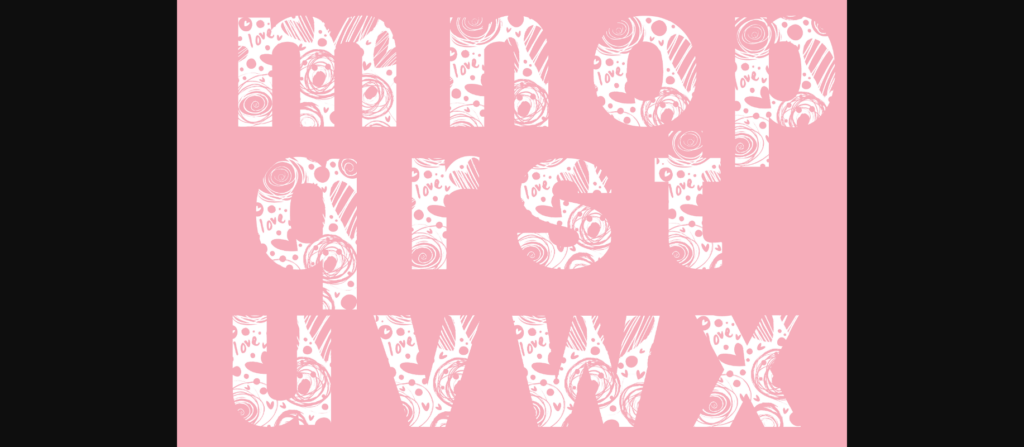 Valentine Hand Drawn Font Poster 7