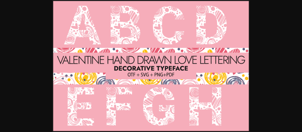 Valentine Hand Drawn Font Poster 1