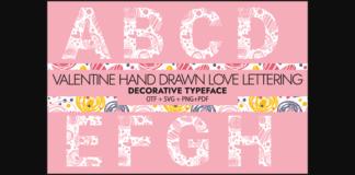 Valentine Hand Drawn Font Poster 1