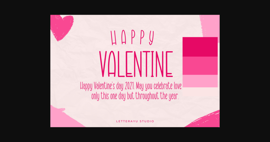 Valentine Kids Font Poster 4