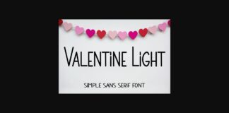 Valentine Light Font Poster 1