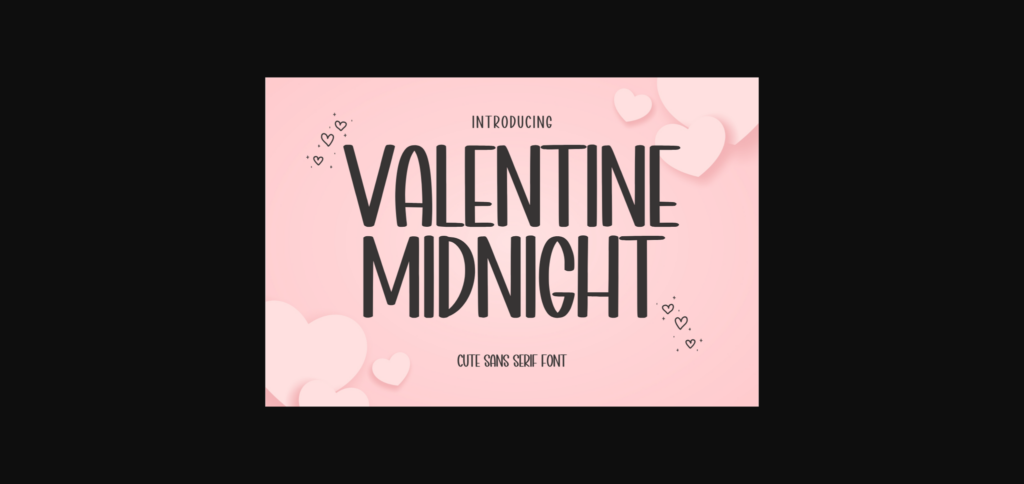 Valentine Midnight Font Poster 1