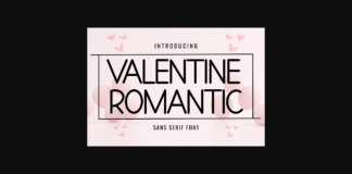 Valentine Romantic Font Poster 1