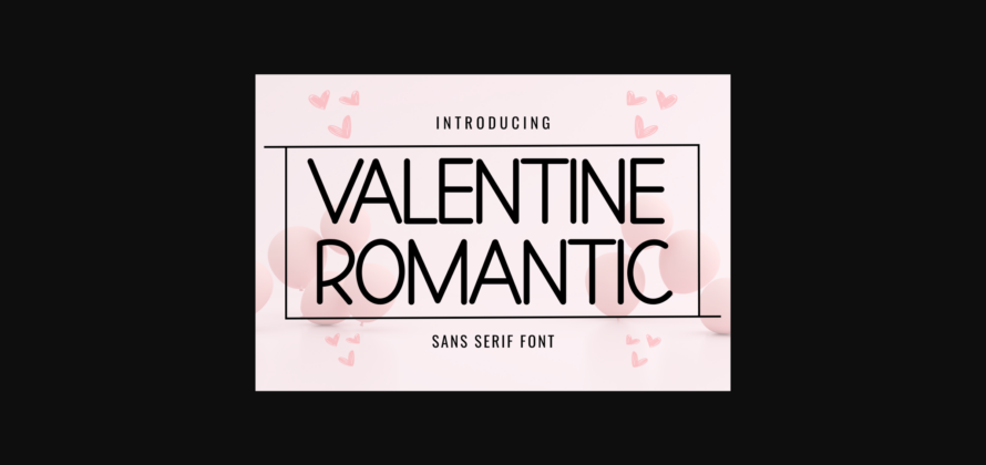 Valentine Romantic Font Poster 1