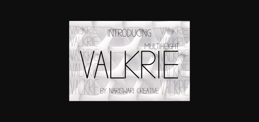 Valkrie Font Poster 3