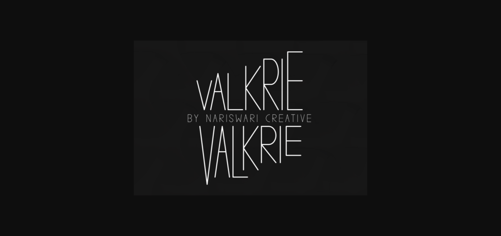 Valkrie Font Poster 4