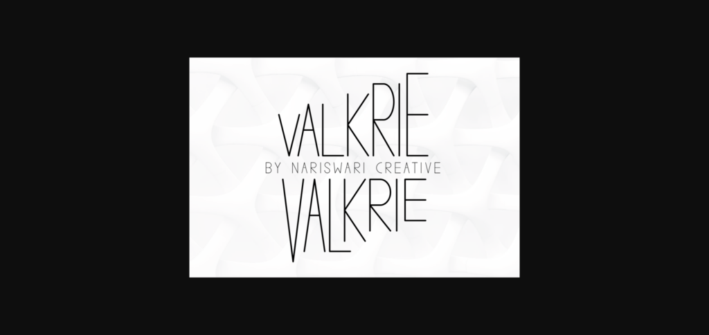 Valkrie Font Poster 5