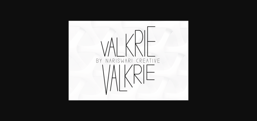 Valkrie Font Poster 5