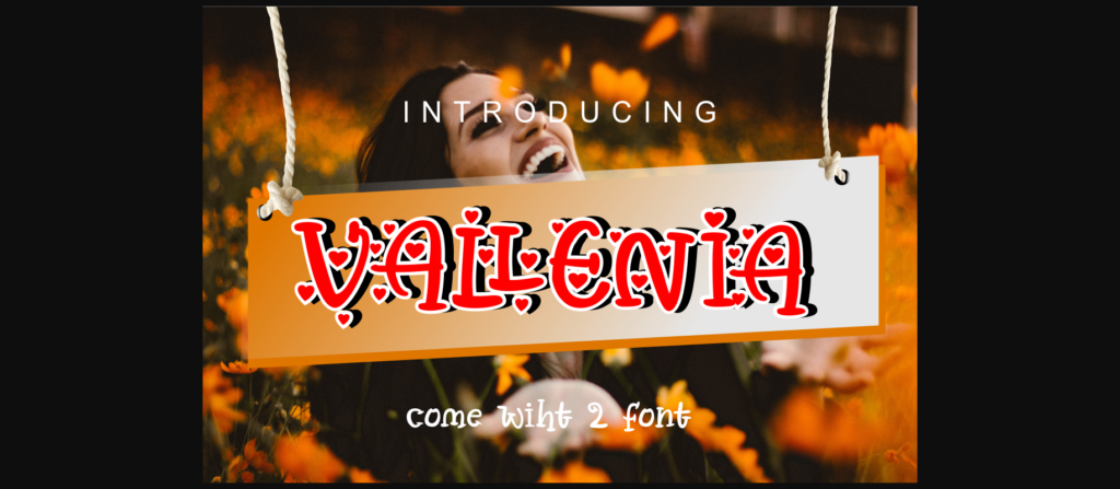 Vallenia Love Font Poster 1