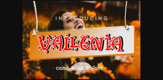 Vallenia Love Font Poster 1