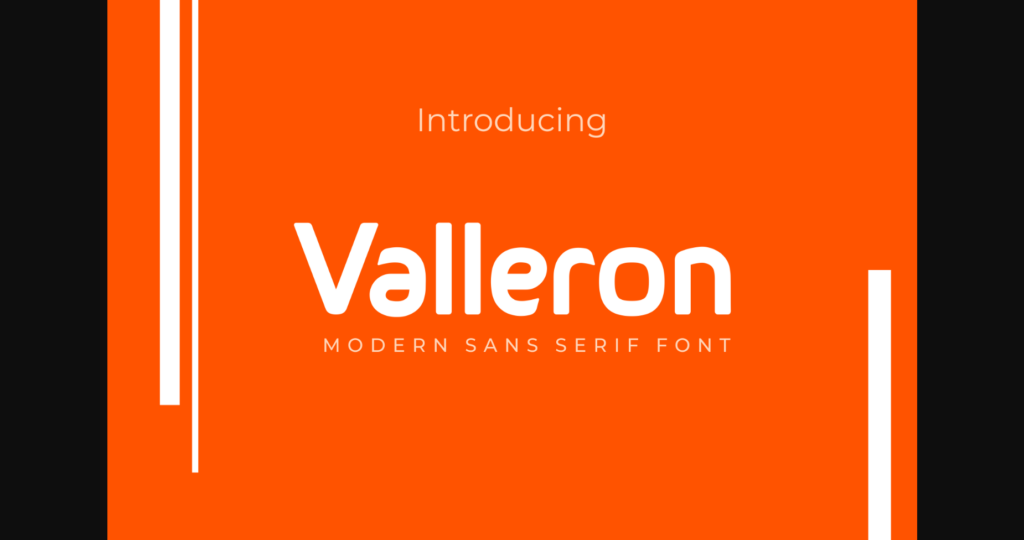 Valleron Font Poster 1