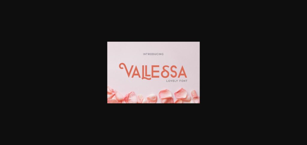 Vallessa Font Poster 3