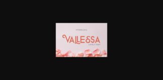 Vallessa Font Poster 1