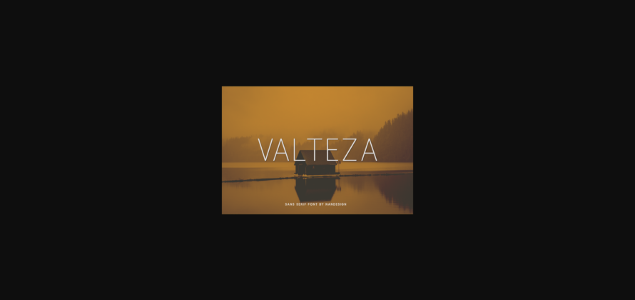 Valteza Font Poster 3