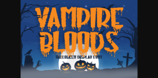 Vampire Bloods Font Poster 1