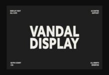 Vandal Font Poster 1