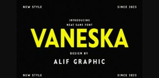 Vaneska Font Poster 1