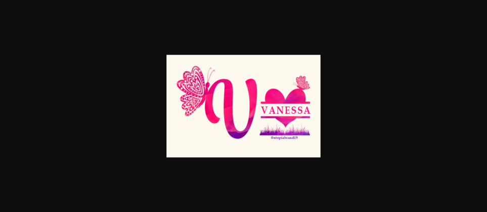 Vanessa Font Poster 3