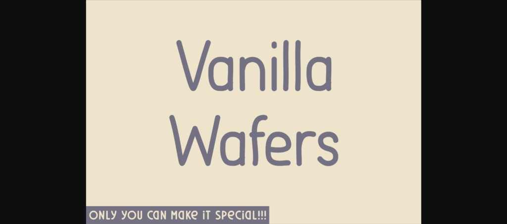 Vanilla Wafers Font Poster 3