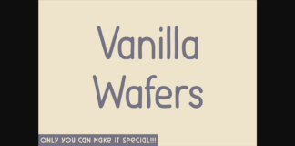 Vanilla Wafers Font Poster 1