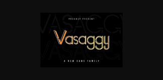 Vasaggy Font Poster 1