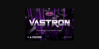 Vastron Font Poster 1