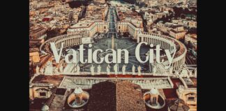 Vatican City Font Poster 1