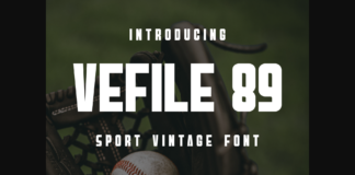 Vefile 89 Font Poster 1