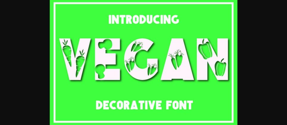 Vegan Font Poster 3