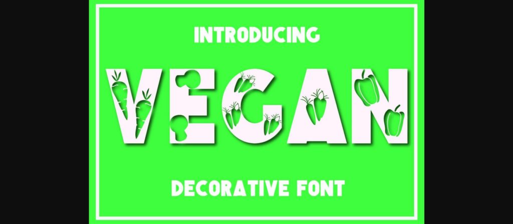 Vegan Font Poster 1