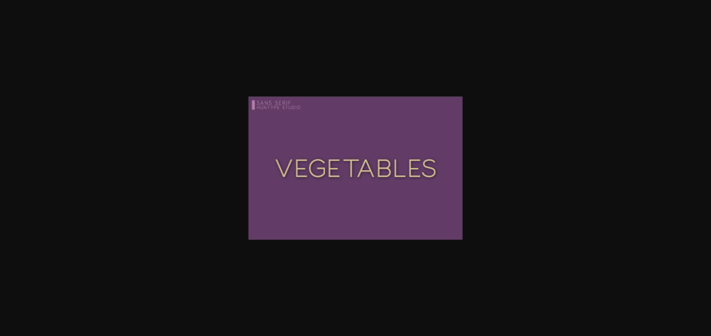 Vegetables Font Poster 3