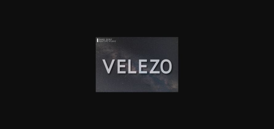 Velezo Font Poster 3