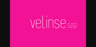 Velinse Font Poster 1