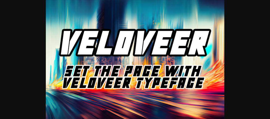 Veloveer Font Poster 3