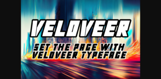 Veloveer Font Poster 1