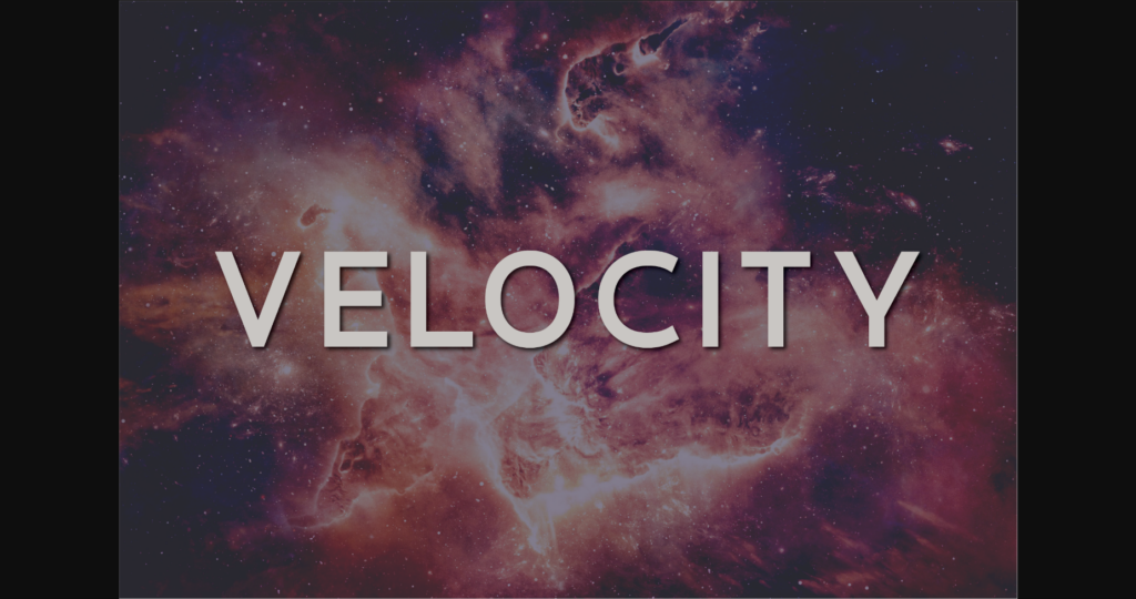 Velocity Font Poster 1