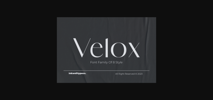 Velox Sans Font Poster 10