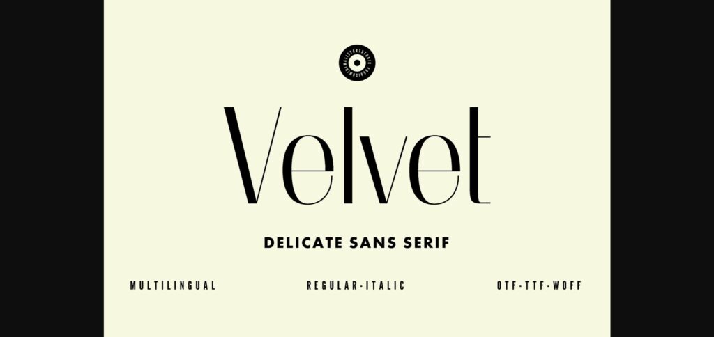 Velvet Font Poster 3