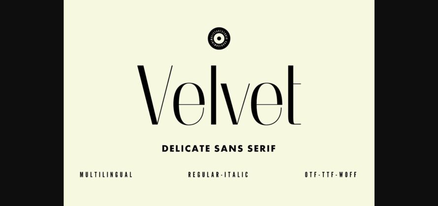 Velvet Font Poster 1