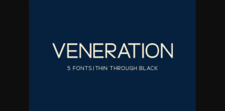 Veneration Font Poster 1