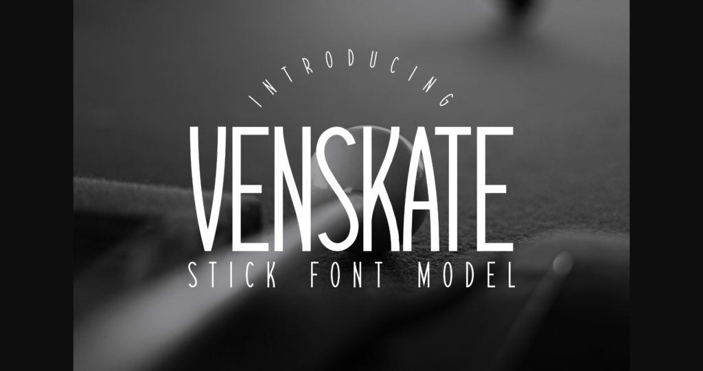 Venskate Font Poster 3