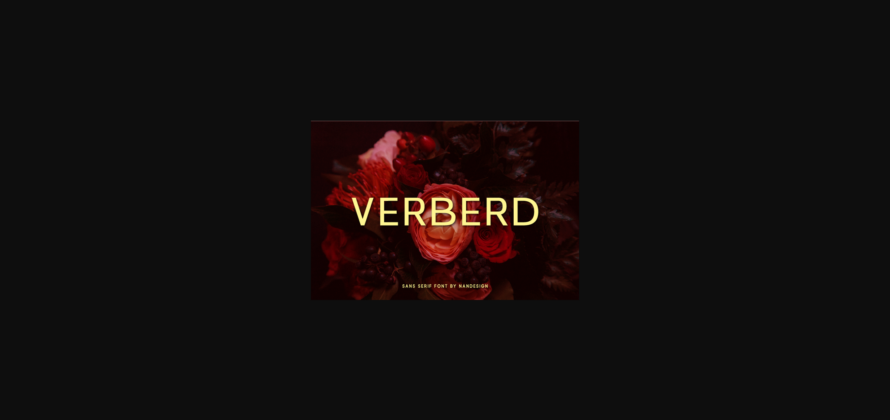 Verberd Font Poster 3