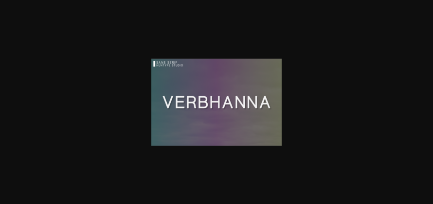 Verbhanna Font Poster 3