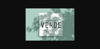 Verde Font Poster 1