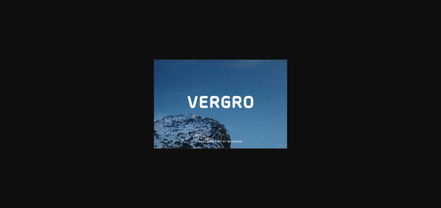 Vergro Font Poster 3