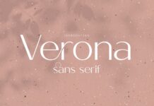 Verona Font Poster 1