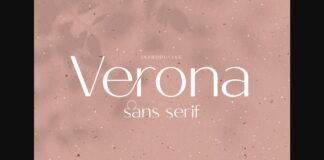 Verona Font Poster 1