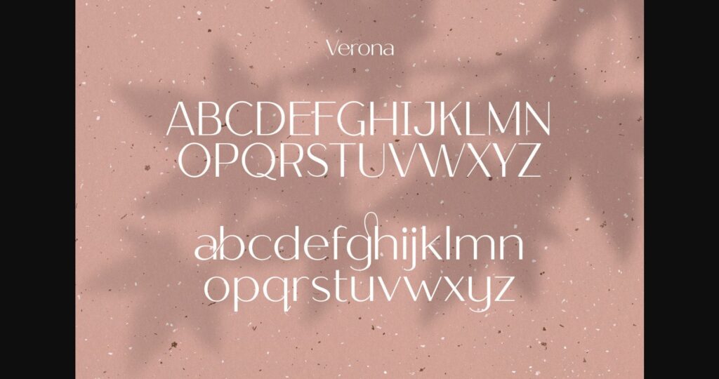 Verona Font Poster 7