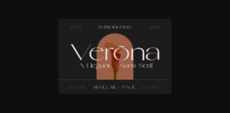 Verona Font Poster 1